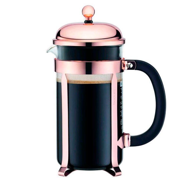 Copper Acero Inoxidable 8 Cup Cafetiere La cafetiere