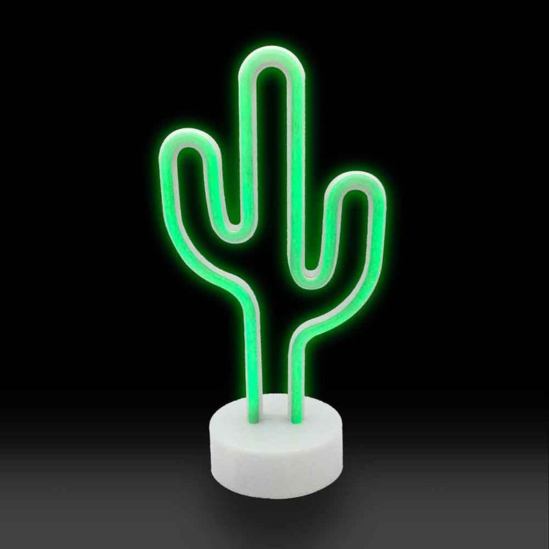 lampara neon cactus