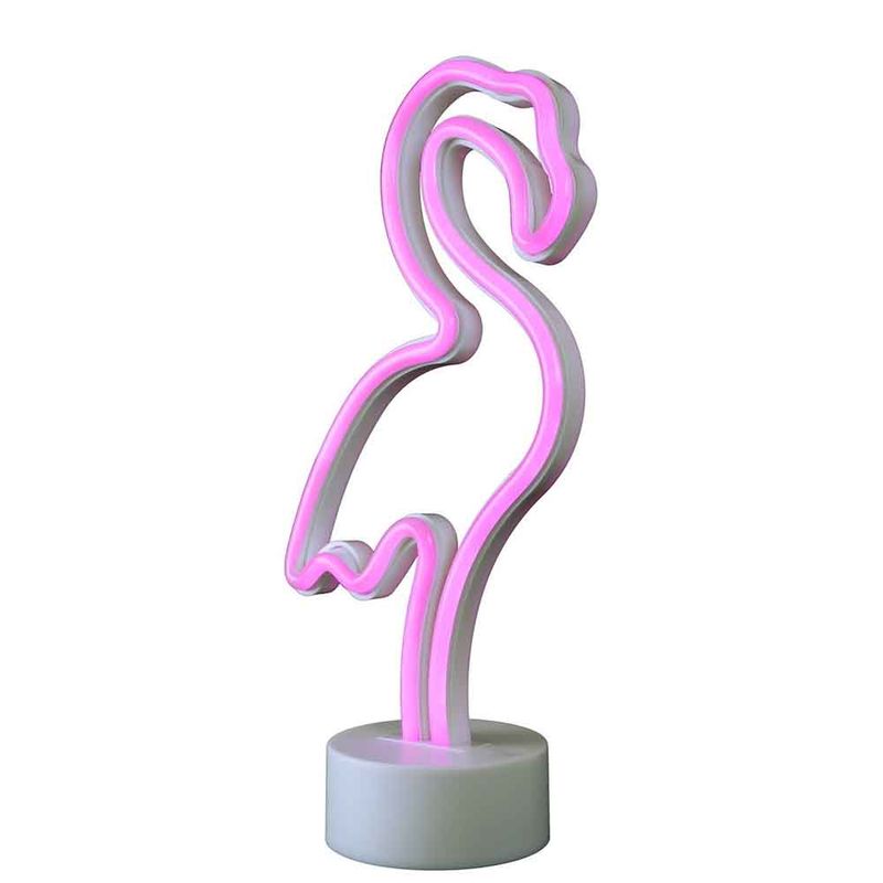 lampara neon flamingo