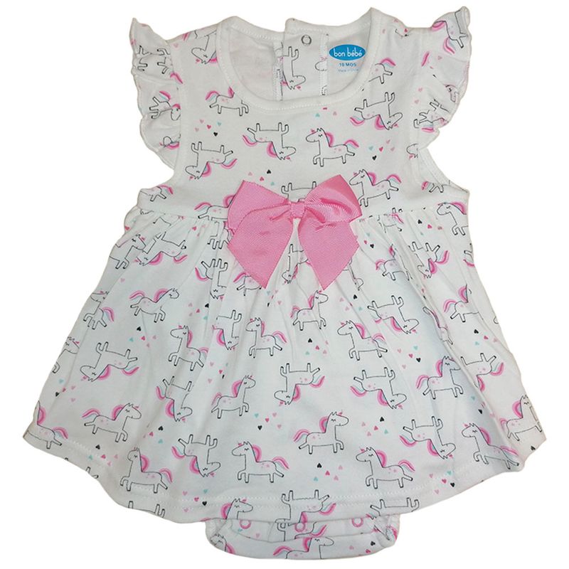 Vestido Body Unicornios Bebe Nina Bon Bebe Miscelandia