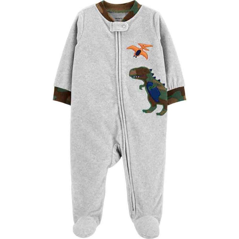 Pijama Blanca Estampado Dinosaurios Bebe Nino Nb Miscelandia